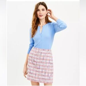Loft Tweed Shift Skirt